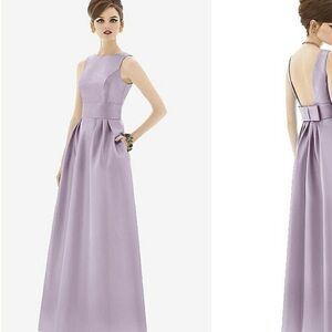 ALFRED SUNG Lavender Sleeveless Maxi Dress